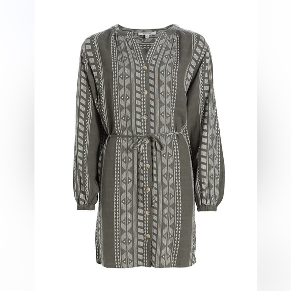 NWT Splendid collection   medium Freesia Linen-Blend Shirtdress - Picture 1 of 6